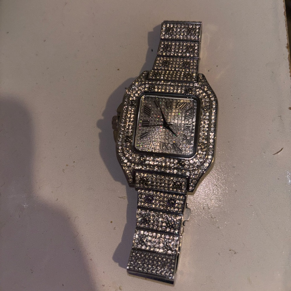 Silver Rhinestone Watch - Picture 4 of 5